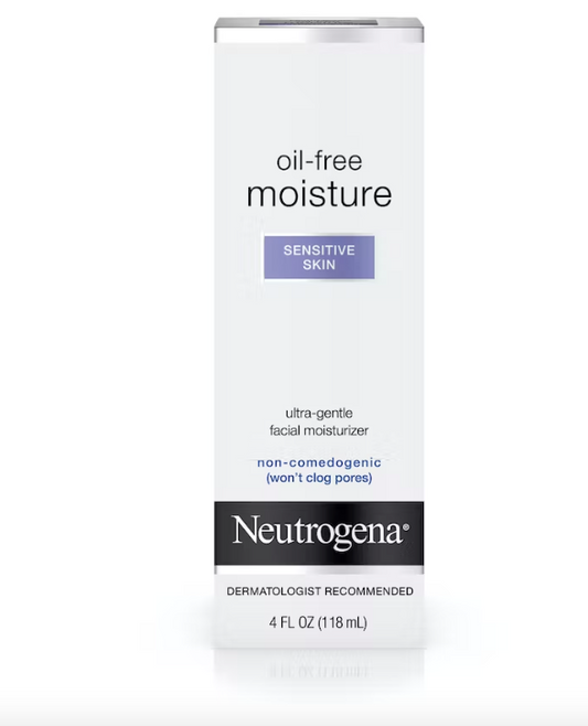 Neutrogena® Oil-Free Face Moisturizer for Sensitive Skin, Fragrance-Free, Non-Comedogenic