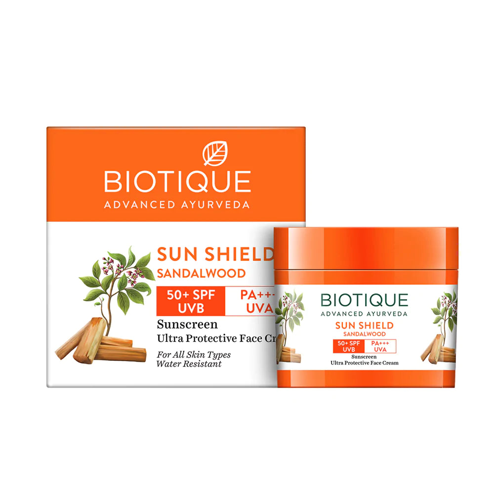 Sun Shield Sandalwood 50+Spf Suncreen - 50 gm