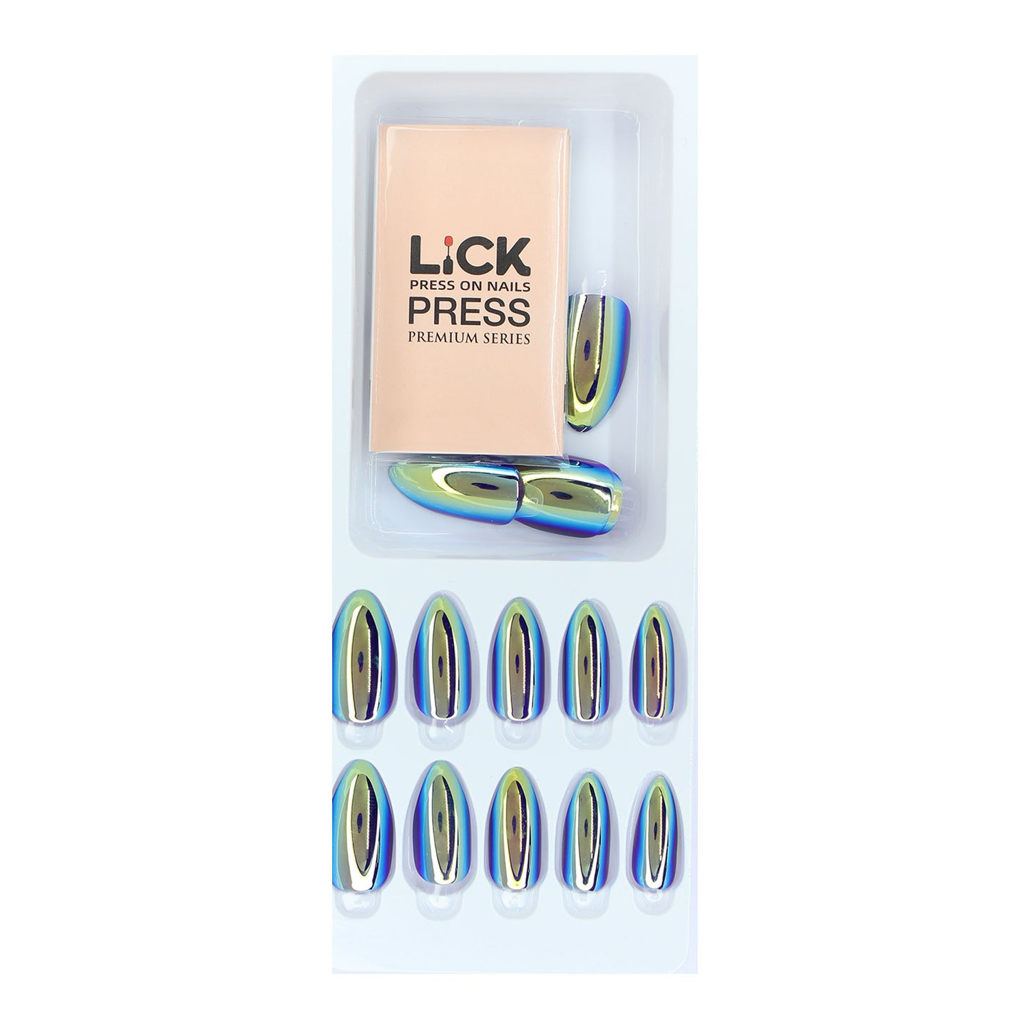 Stick On Nails | Chromatic Reusable Artificial/Fake Nail Extension + Free French Tip