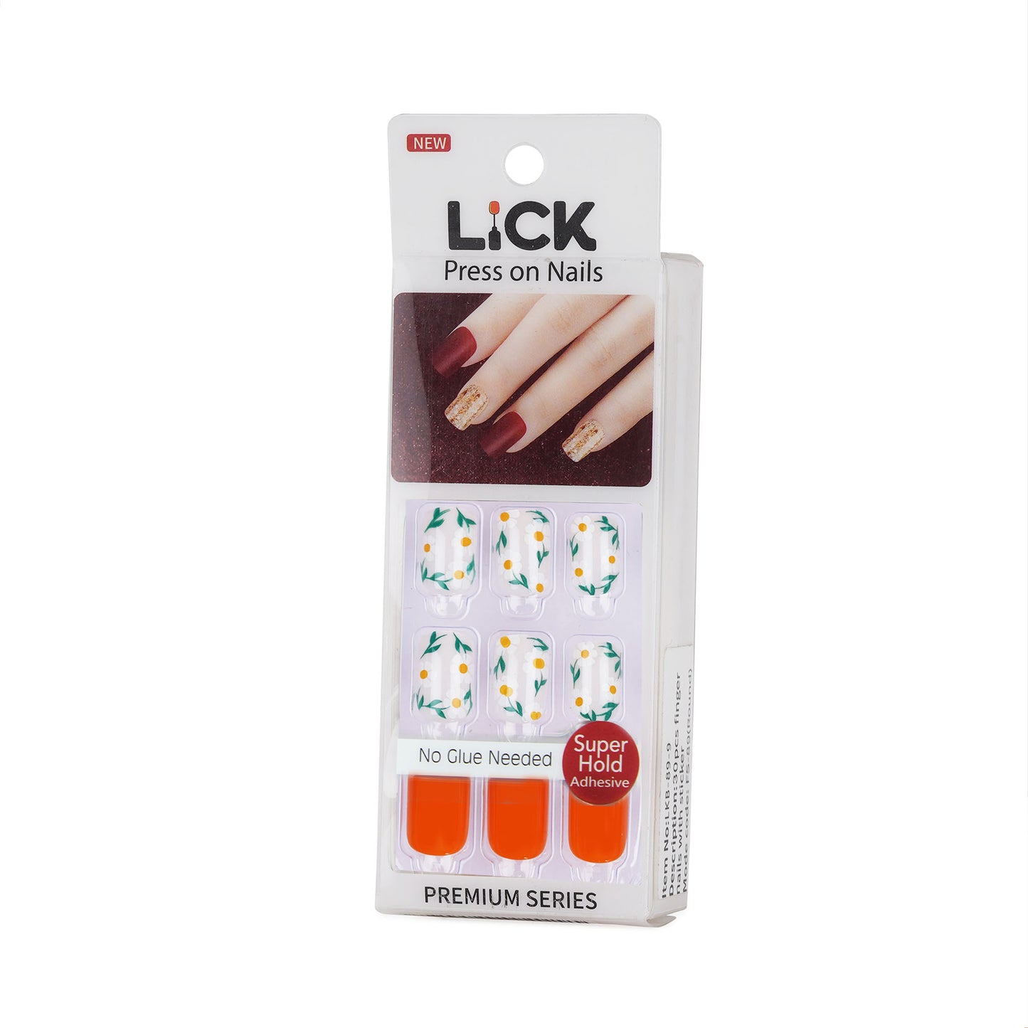 Lick Nail Orange Glossy