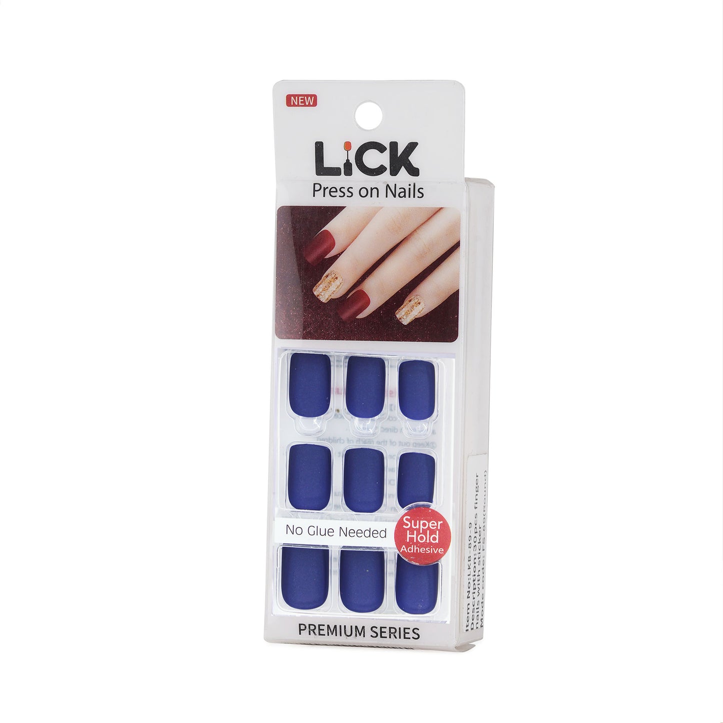 Lick Nail Matte Blue
