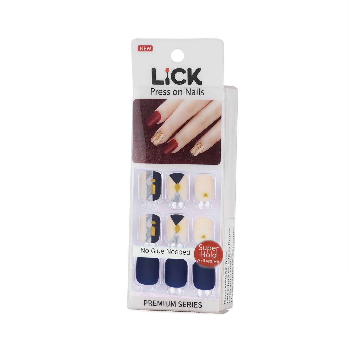 Lick nail Matte Blue
