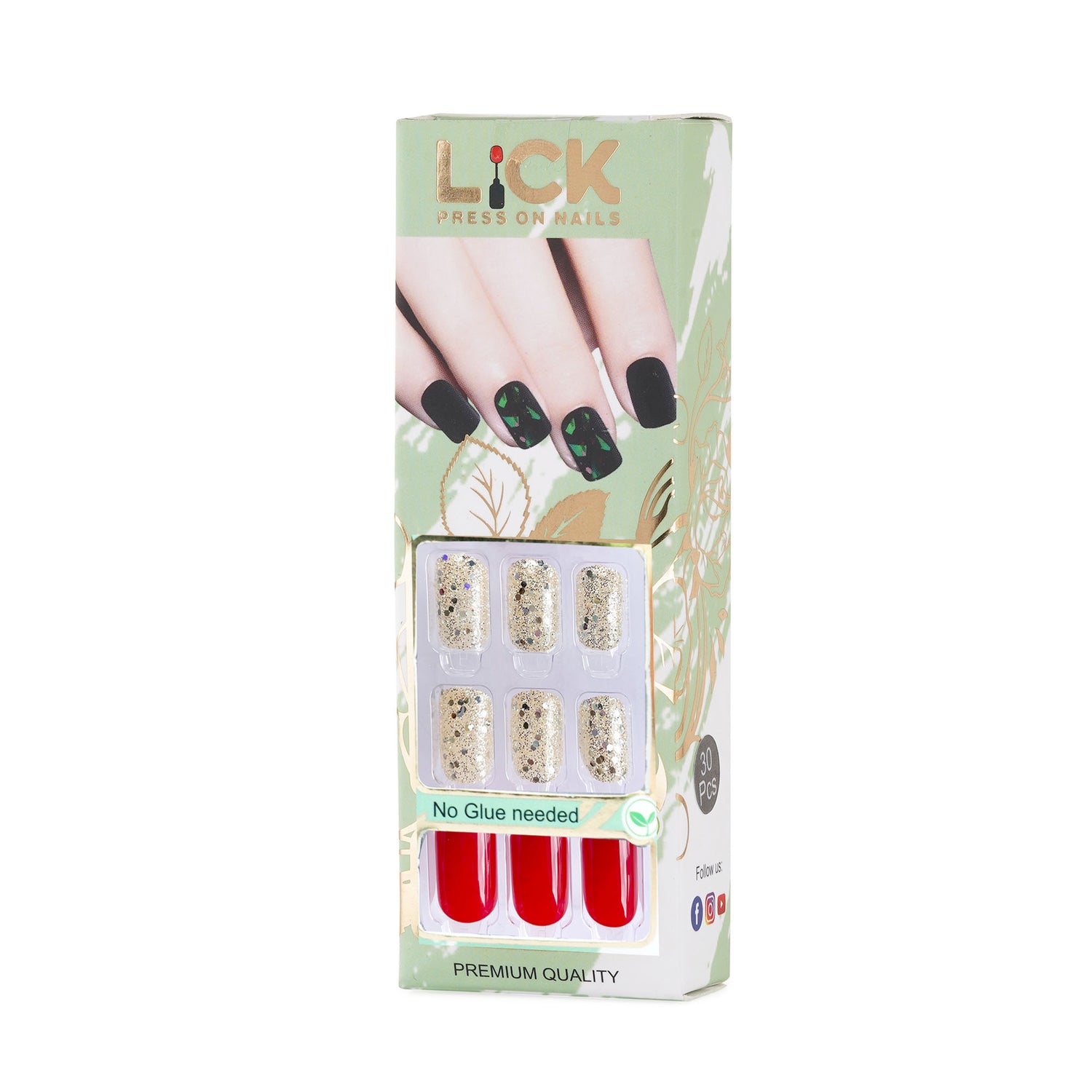 Lick Nail Glossy Red