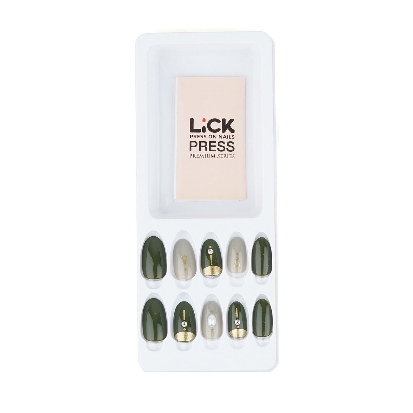 Lick Nail Green French Manicure
