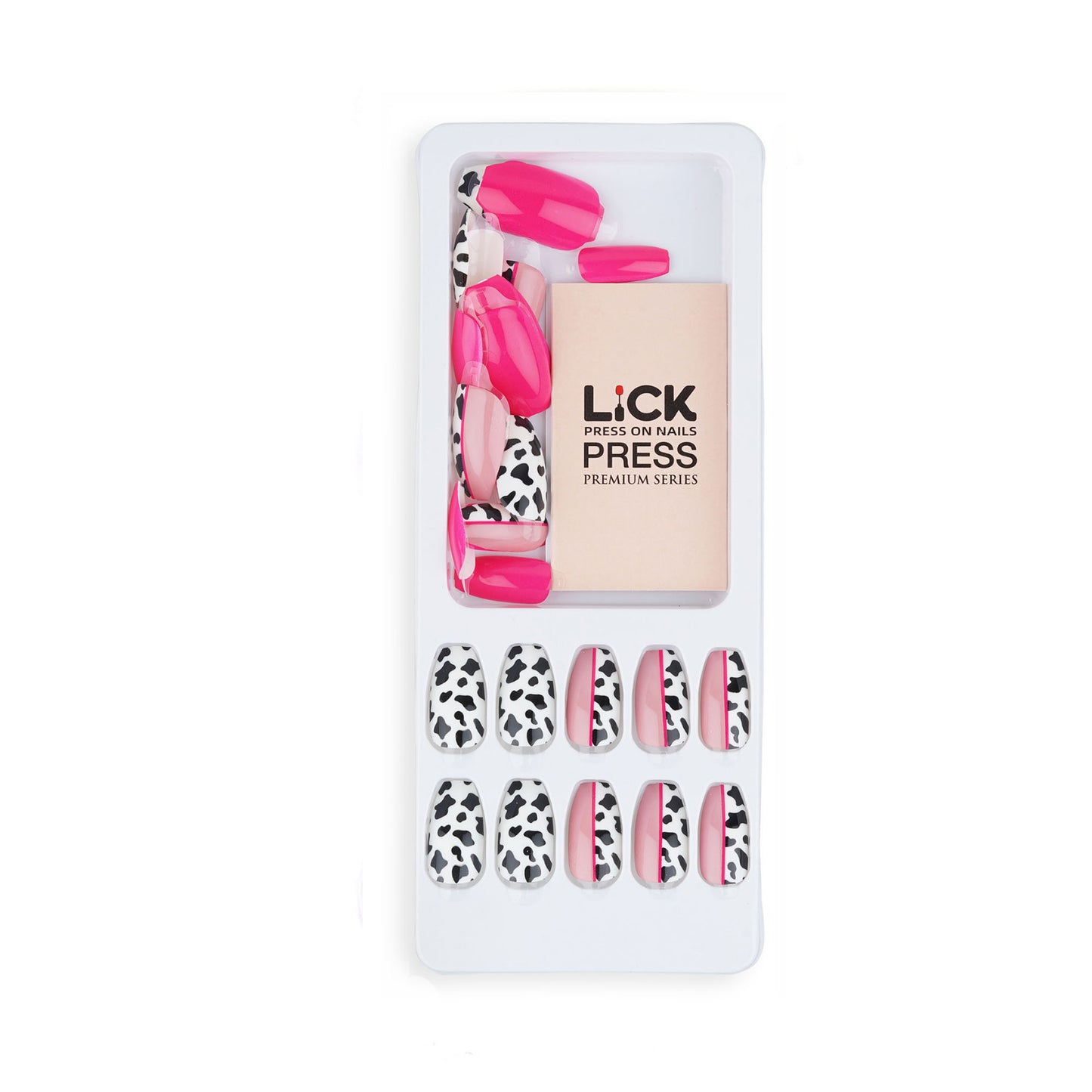Lick nail cow print