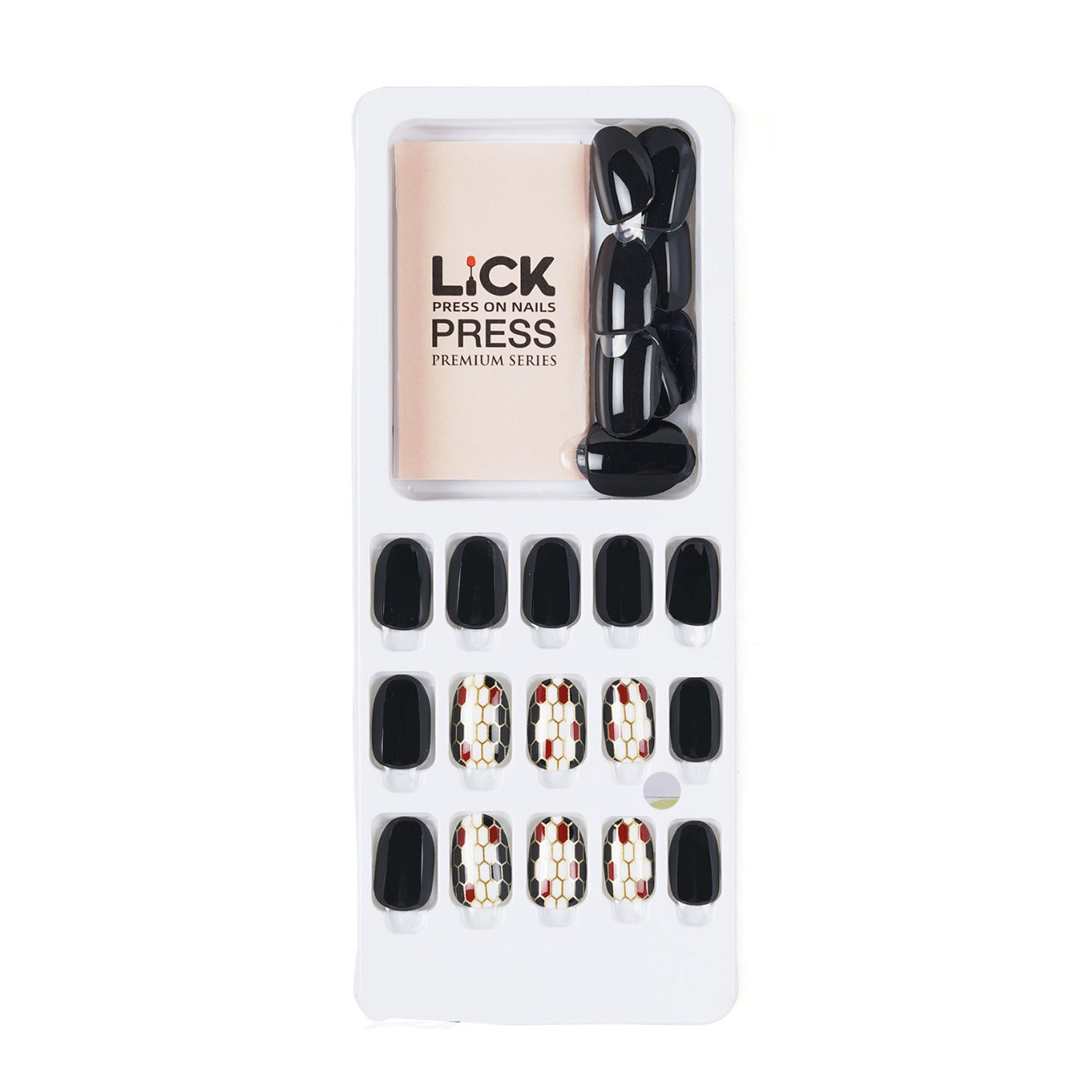 Lick Nail Black and gold