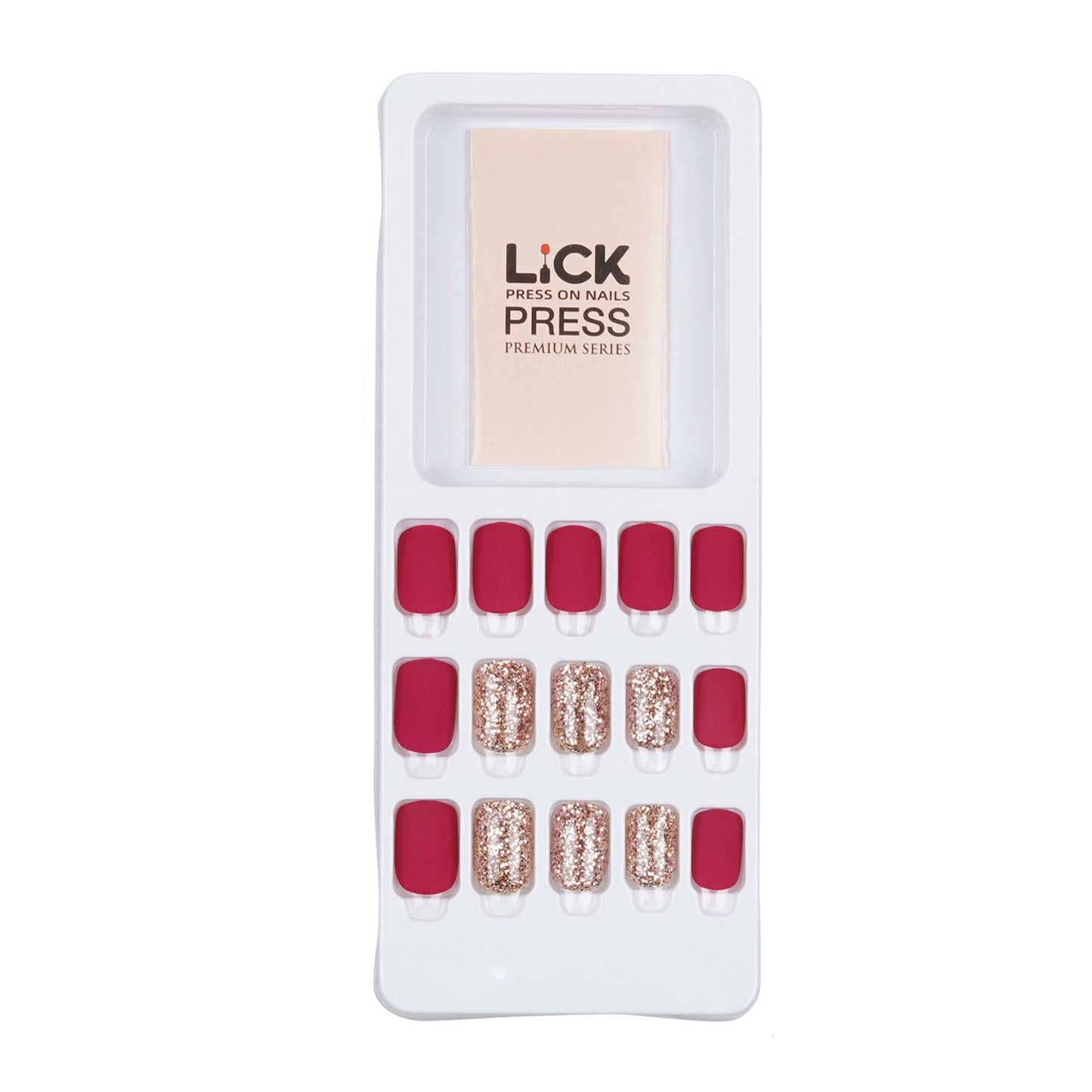 Lick Nail bright red