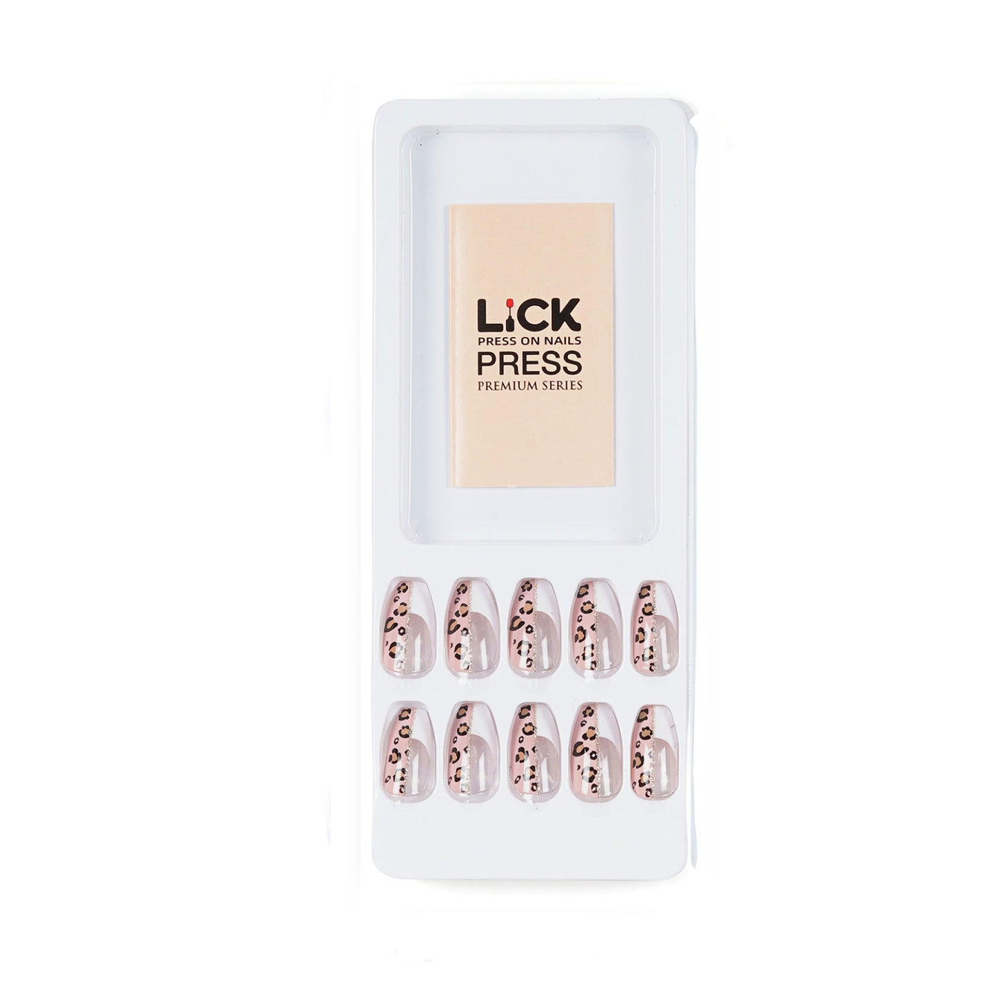 Lick nail animal print manicure