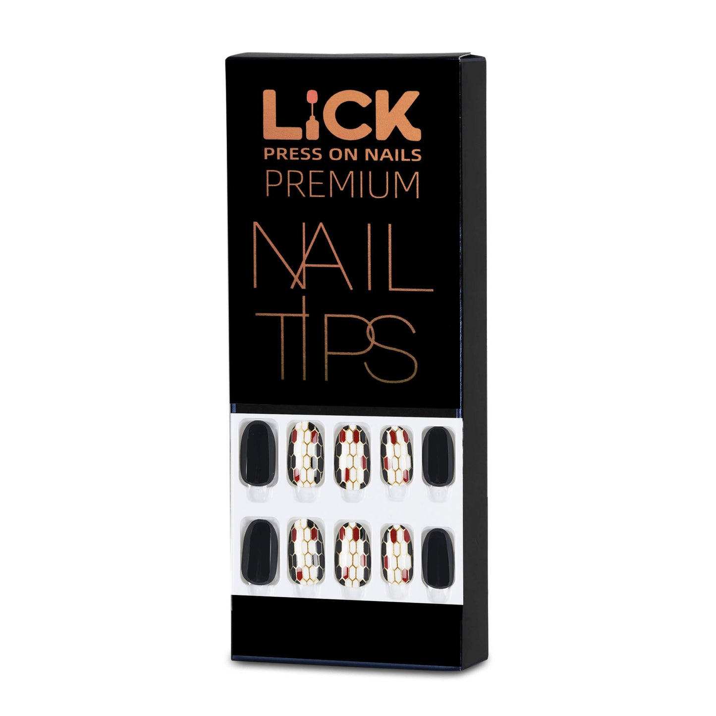 Lick Nail Black and gold
