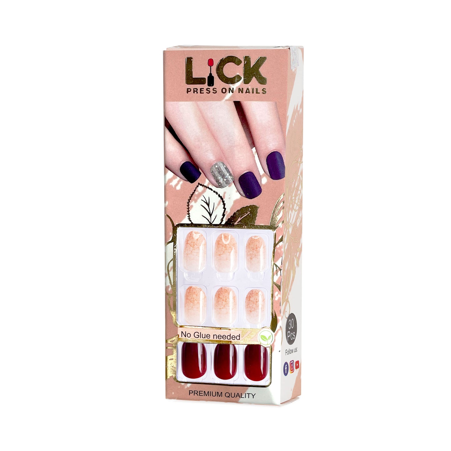 Lick Nail Dark Ombre Purple