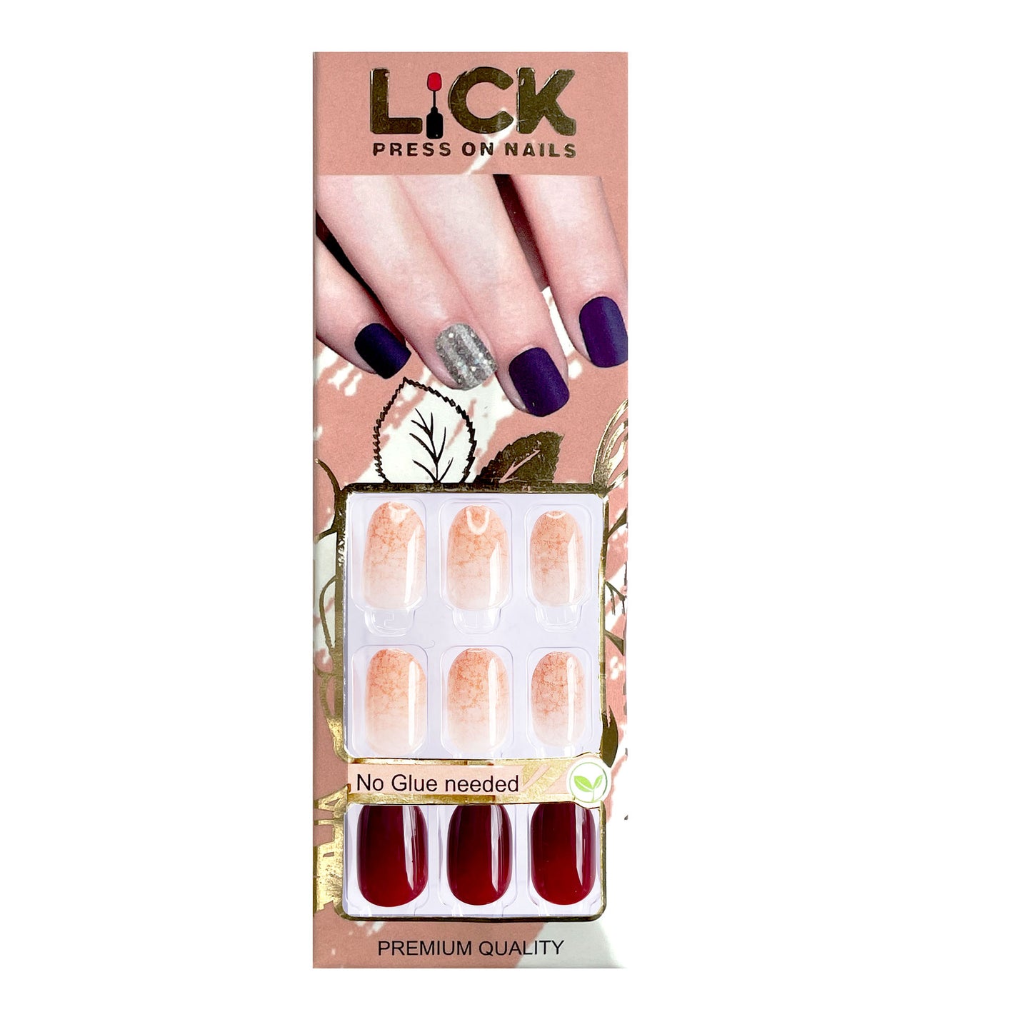 Lick Nail Dark Ombre Purple