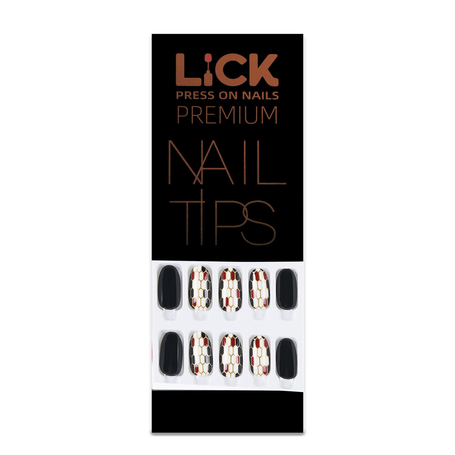 Lick Nail Black and gold