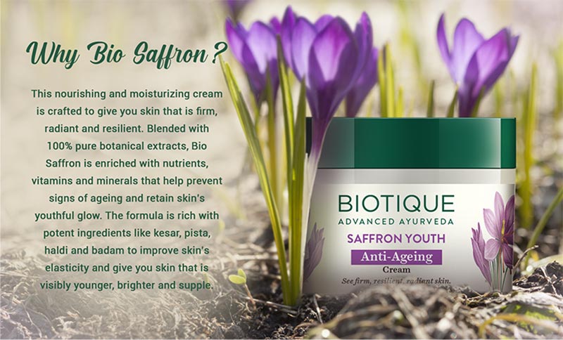 SAFFRON YOUTH ANTI- AGEING CREAM 50GM