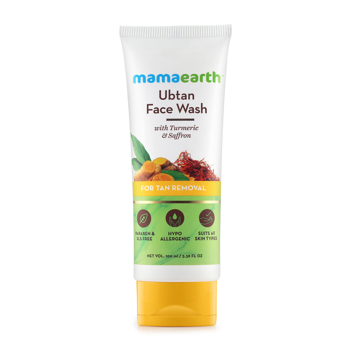 Ubtan Face Wash with Turmeric & Saffron for Tan Removal | Removes Tan | Brightens Skin