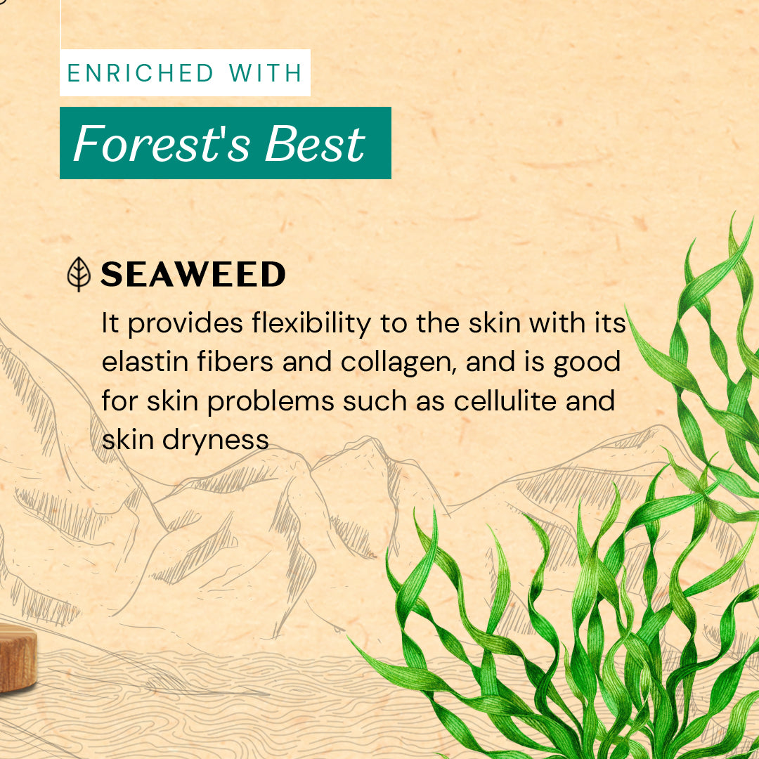 Atulya Seaweed Soap | Revitalizes Skin, Softens Texture | SLS & Paraben Free | For all skin types | 125 gm
