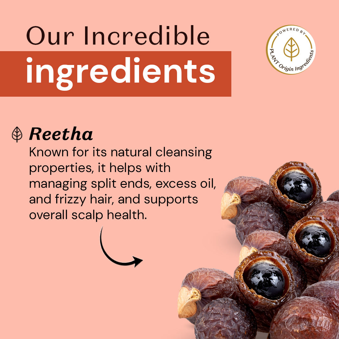 Atulya Reetha Organic Powder | Mild Cleanser For Hair & Skin | 100 g