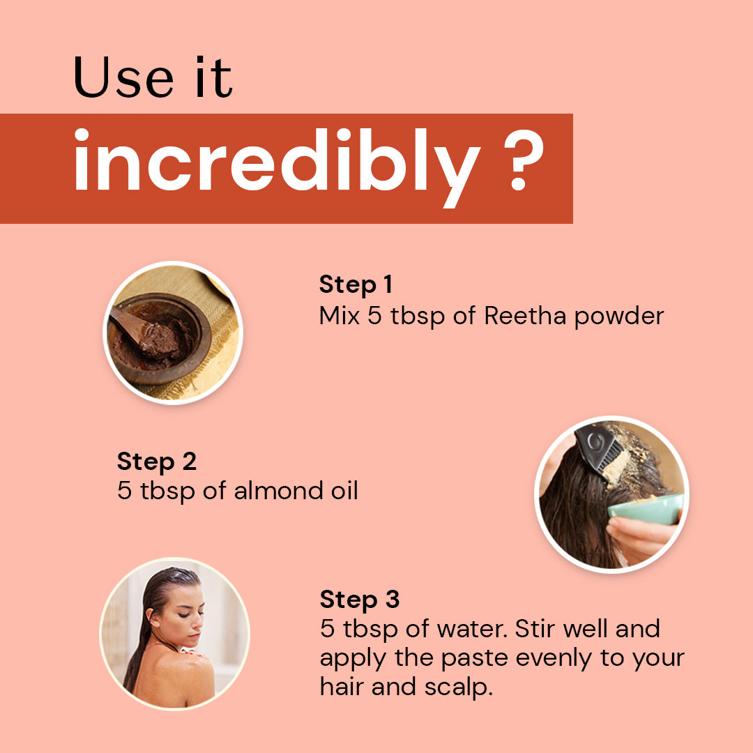 Atulya Reetha Organic Powder | Mild Cleanser For Hair & Skin | 100 g