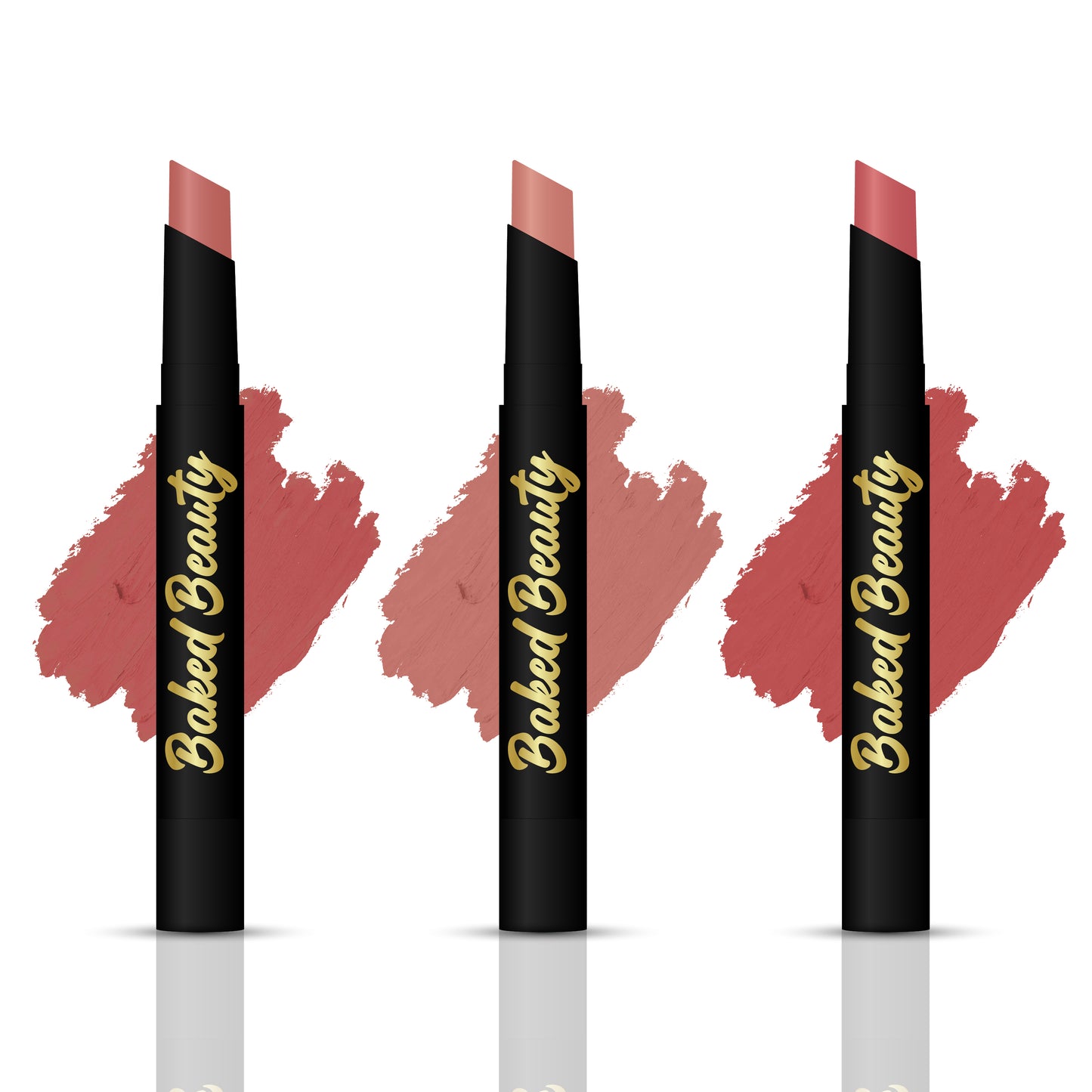 Lip Crayon Lipstick with Light Weight & Nourishing Formula, Mocha Talk, Set of 3, 2.5g each