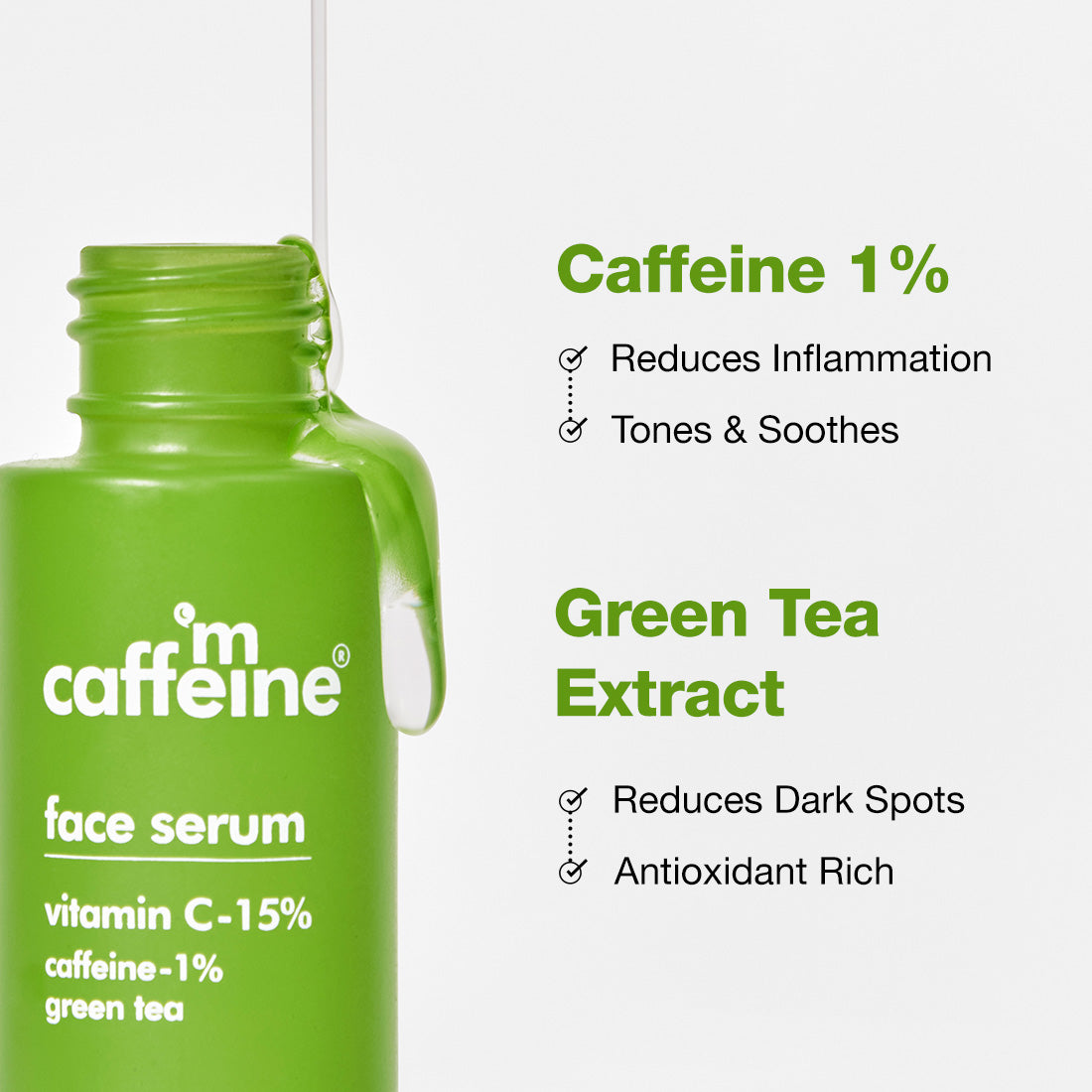 mCaffeine 15% Vitamin C & Green Tea Serum