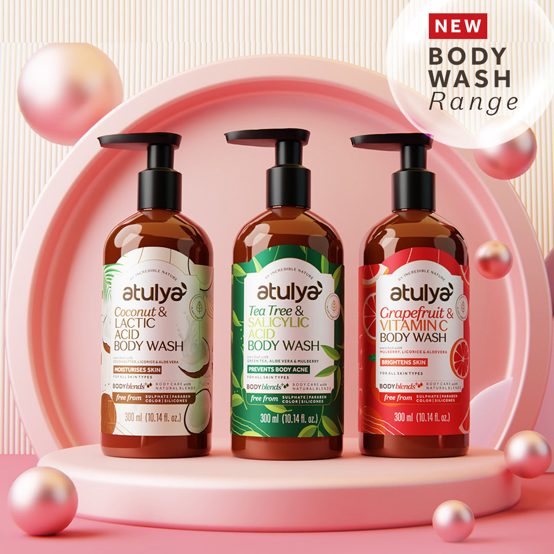 Atulya Grapefruit & Vitamin C Body Wash | Brightens & Refreshes Skin | SLS & Paraben Free | For All Skin Types | 300 ml