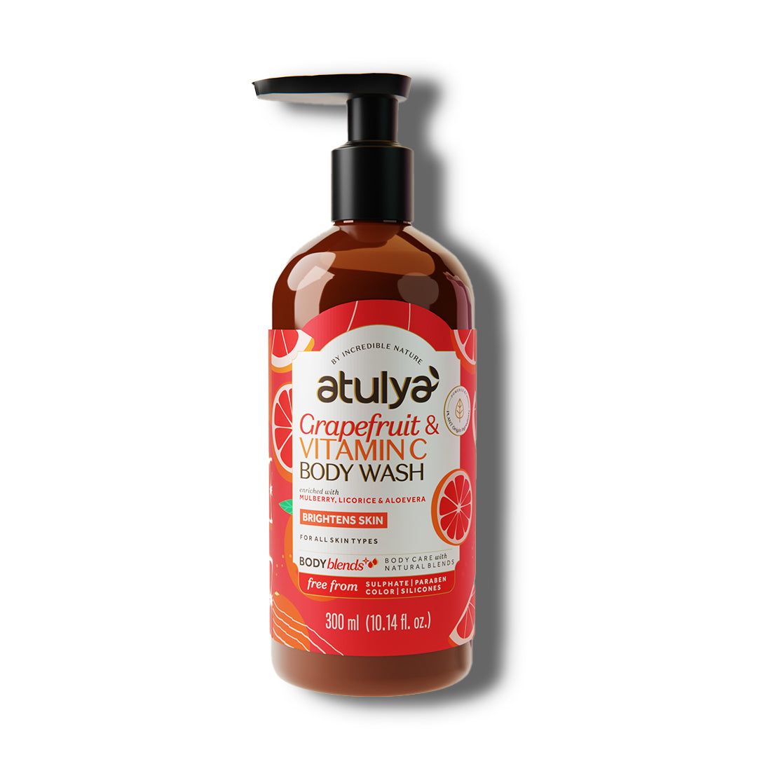 Atulya Grapefruit & Vitamin C Body Wash | Brightens & Refreshes Skin | SLS & Paraben Free | For All Skin Types | 300 ml