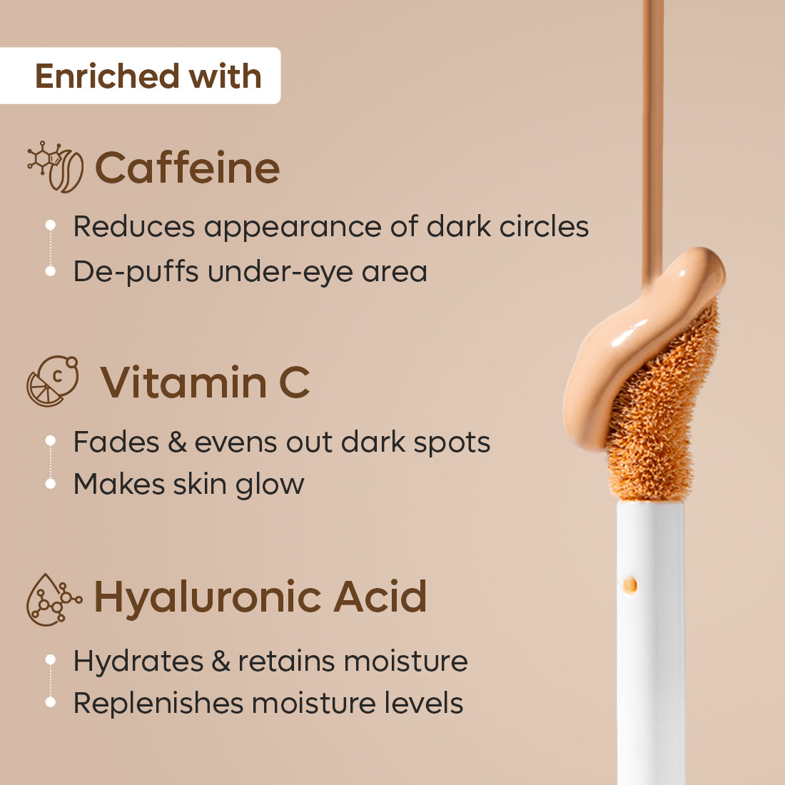 mCaffeine Eyes On You Serum Concealer - Biscoff Shake