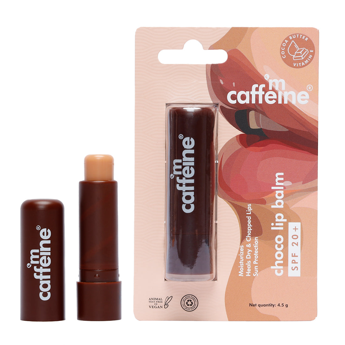 mCaffeine Choco Lip Balm with SPF 20+