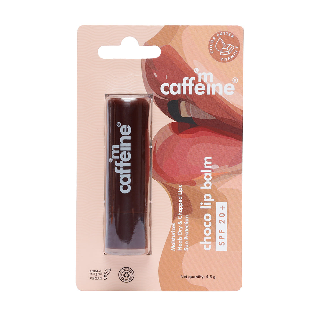 mCaffeine Choco Lip Balm with SPF 20+