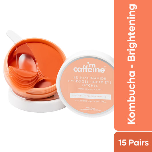 mCaffeine Kombucha Under Eye Patches | Niacinamide 4%