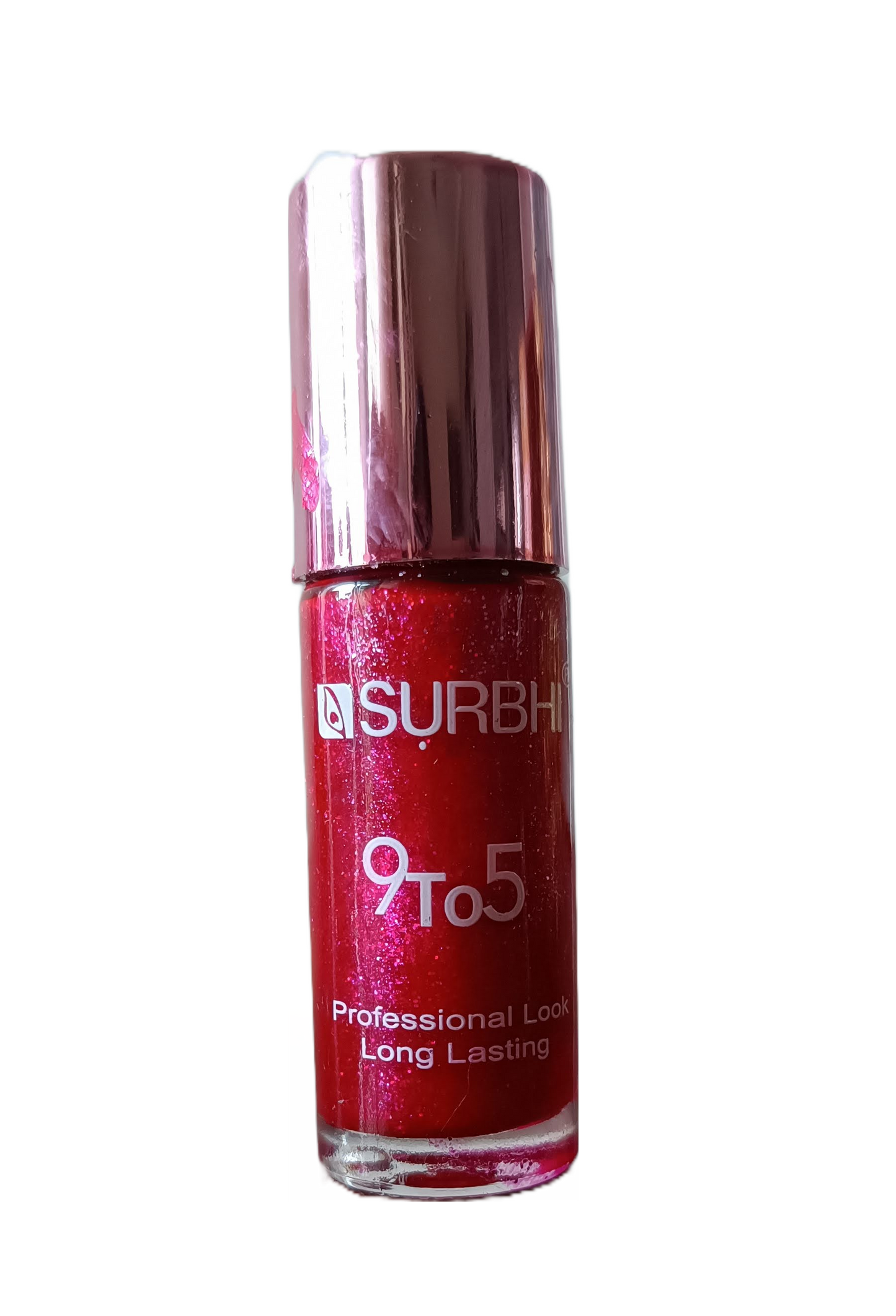 9 to 5 Professional Look Long Lasting Nail Paint - Shimmer Red - 8 ml