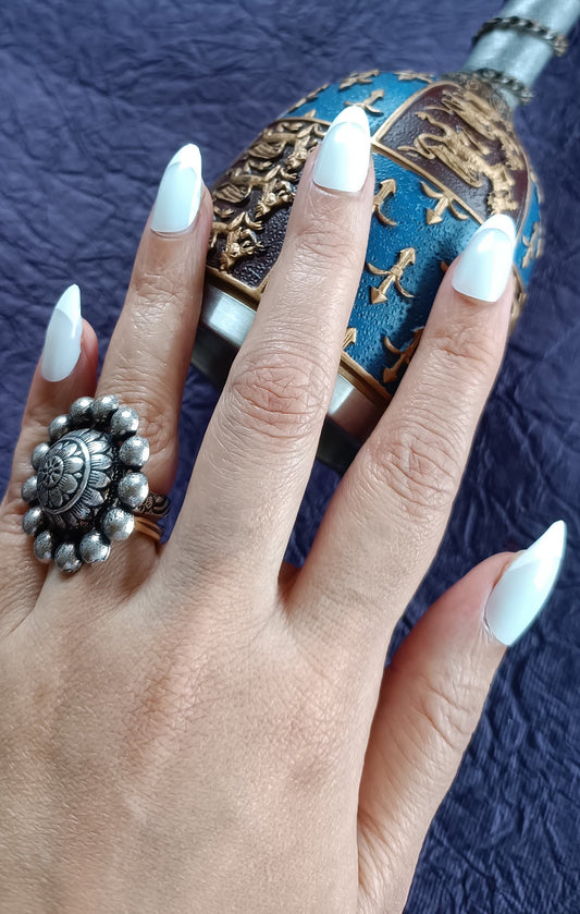 Acrylic/ Press-on Designer Nails with Glue Tabs | Artificial Nails Under 50 - Almond shaped White French Tips