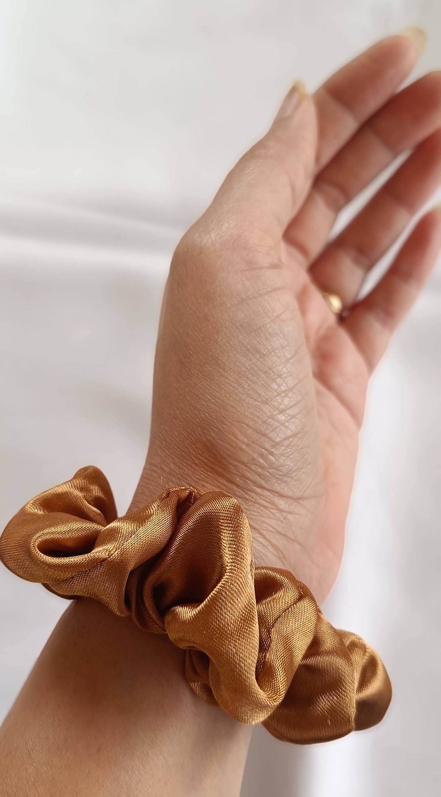 Set of 2 Luxury Satin Scrunchies - The Shimmers