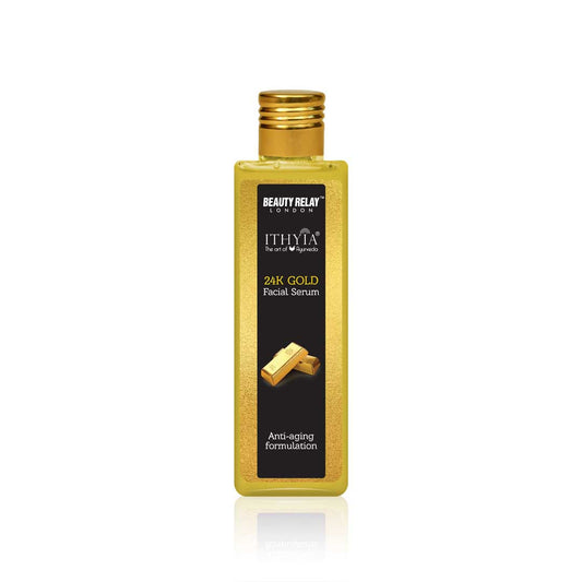24k Gold Facial Serum With Sunflower Oil, Eucalyptus Oil, Vitamin-E, Olive Oil - 200 ml