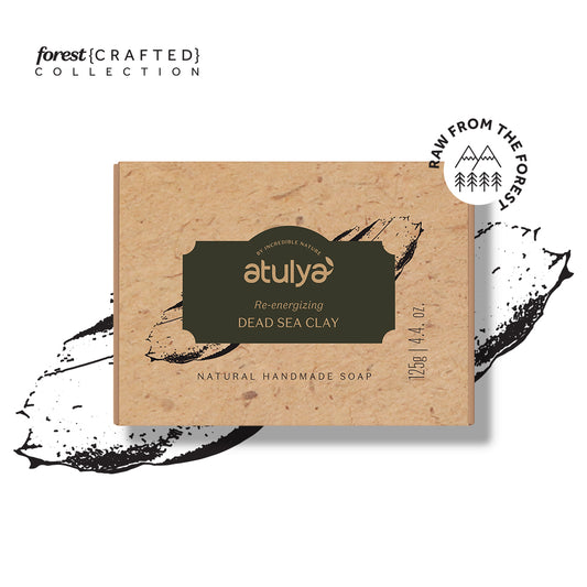 Atulya Dead Sea Clay Soap | Detoxifies Skin, Deep Cleansing | SLS & Paraben Free | For all skin types | 125 gm