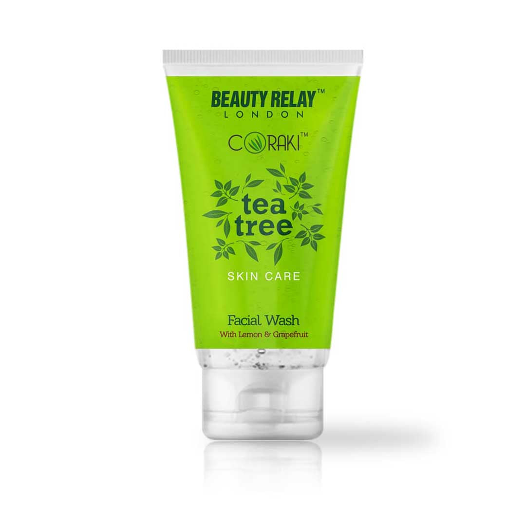 Tea Tree Facial Wash With Lemon Oil, Grapefruit, Vitamin-E And Tea Tree Oil - 200 ml