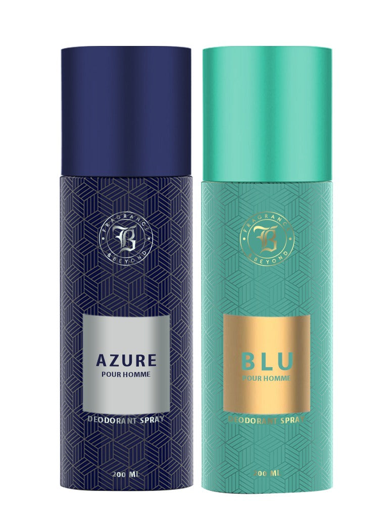 Aqua Perfume Body Deodorant for Men & Women (Pack of 2) - 200ML EACH