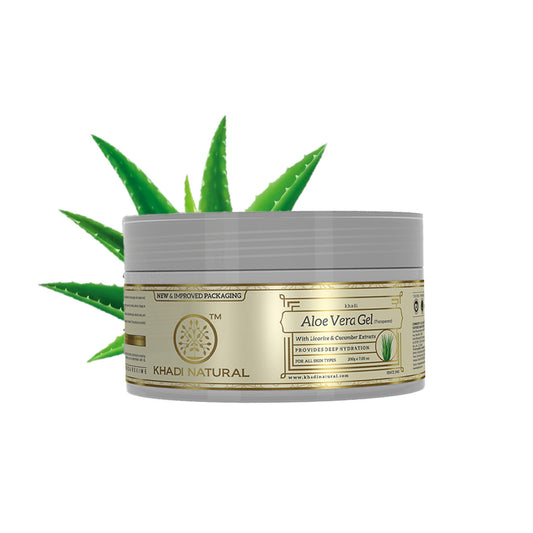 Khadi Natural Ayurvedic Aloe Vera Gel Moisturizing Dead Skin Removal Natural Glow (200g)