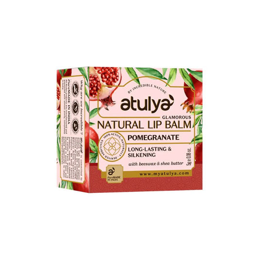 Atulya Pomegranate Lip Balm | Hydrates and Moisturises - 5gm