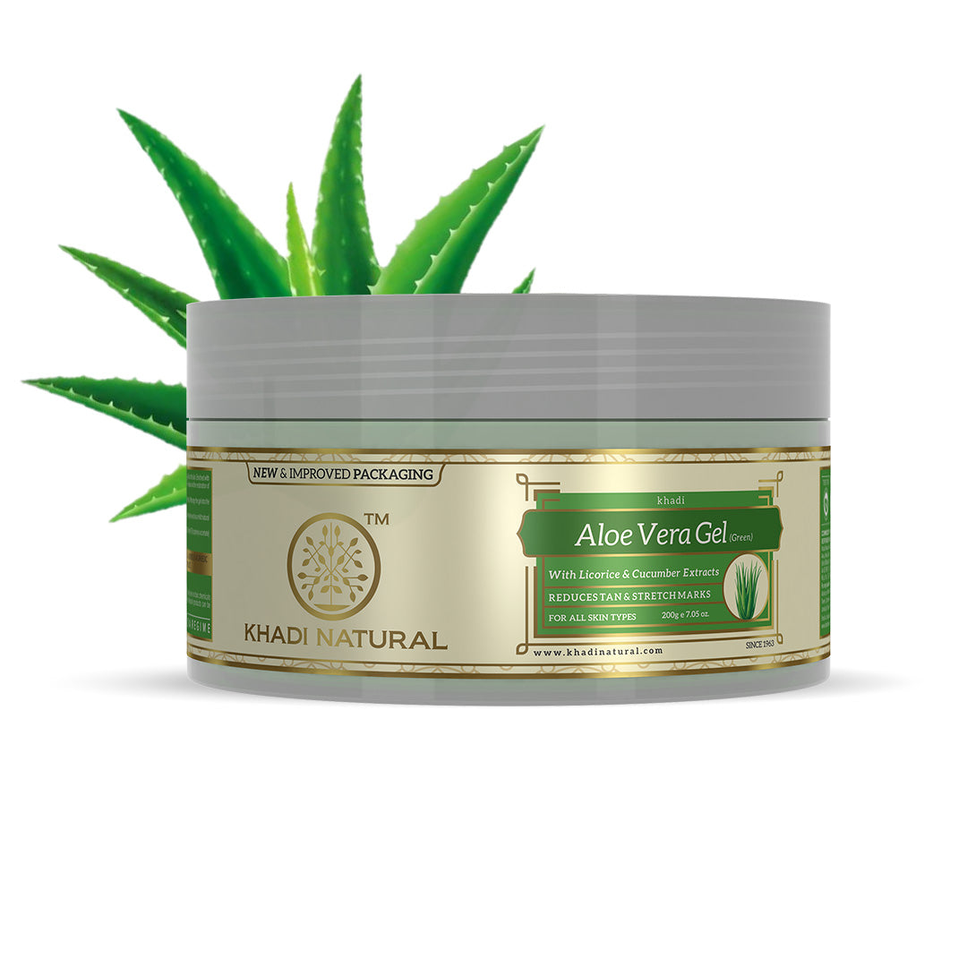Khadi Natural Aloe vera Gel Hydrating & Soothing Skin Care (200g)