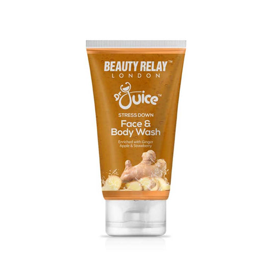 Dr. Juice Stress Down Face & Body Wash Enriched With Ginger, Apple, Strawberry, Aloe Vera, Vitamin-E