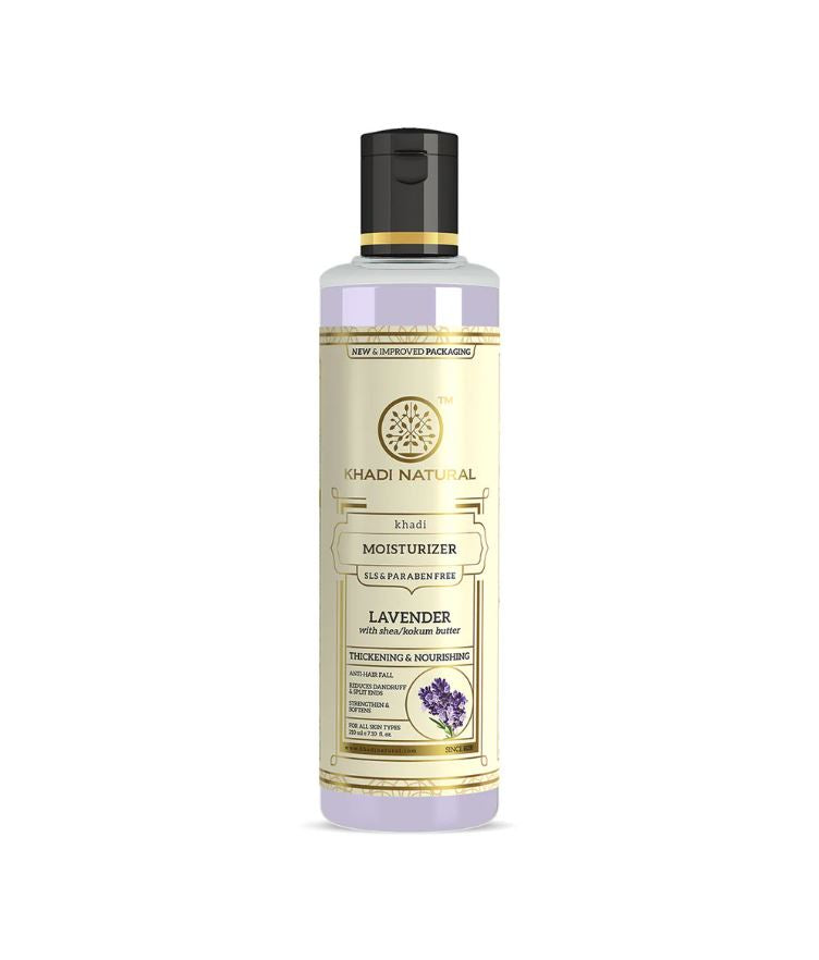 Khadi Natural Lavender Moisturizer with Sheabutter - Paraben Free - 210ml