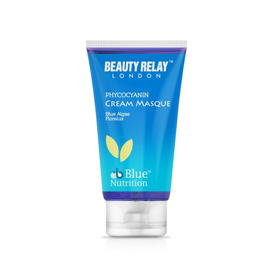Phycocyanin Cream Masque With Phycocyanin Powder, Vitamin-E, Aloevera, Haldi Powder And Olive Oil