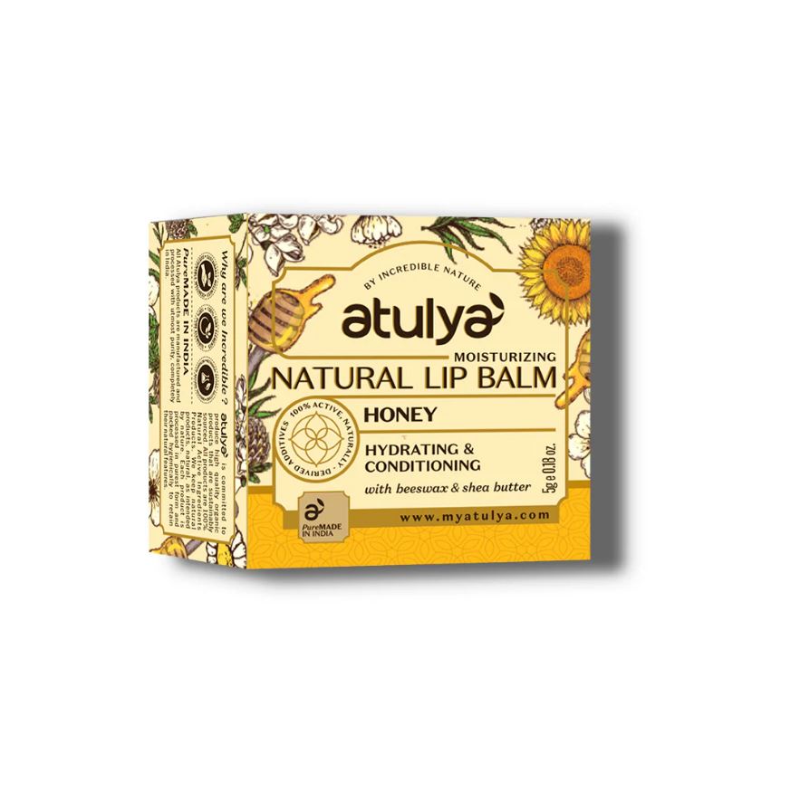 Atulya Honey Lip Balm for Hydrating Lips - 5gm