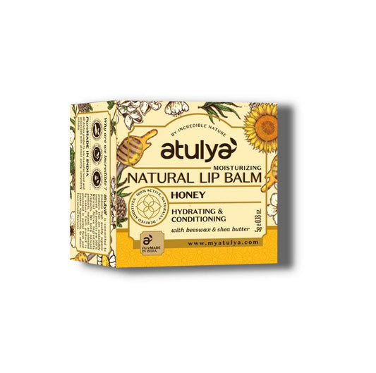 Atulya Honey Lip Balm for Hydrating Lips - 5gm