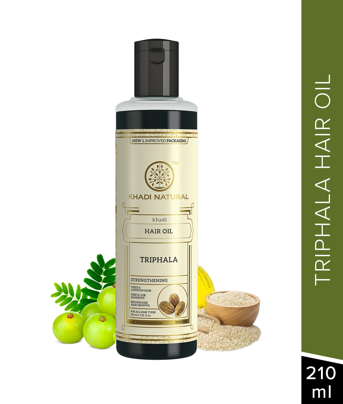 Khadi Natural Trifala Hair Oil Strengthening Herbal Care (210ml)