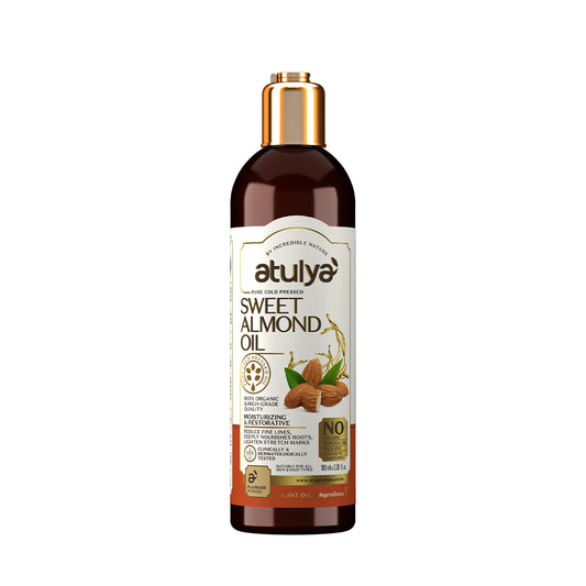 Atulya Sweet Almond Oil | Moisturises Hair & Skin | 100 Percent Pure | 100 ml