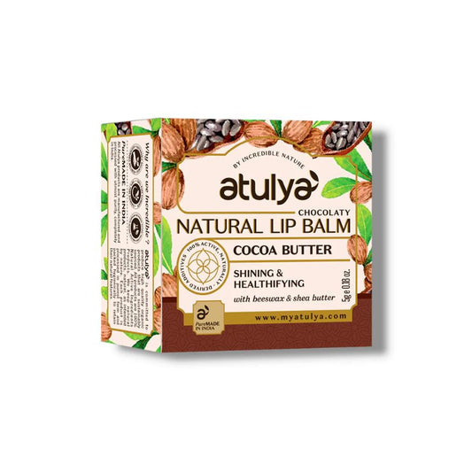 Atulya Lip Balm Cocoa Butter |Tinted and Shining Lips 5gm
