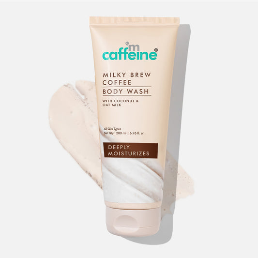 mCaffeine Milky Brew Coffee Body Wash Tube - 200 ml