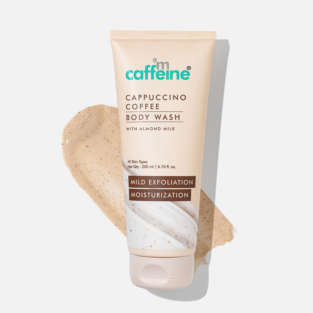 mCaffeine Cappuccino Coffee Body Wash Tube - 200 ml