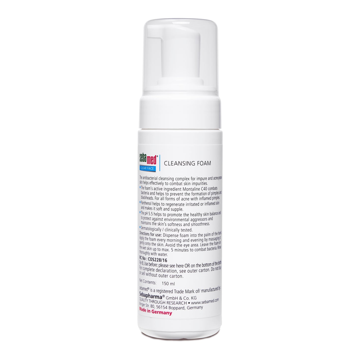 Clear Face Foam 150ml